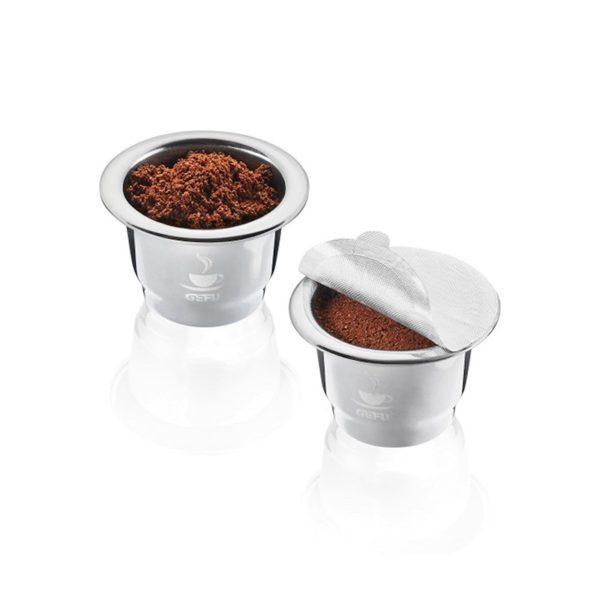 Gefu Set Capsule Caffè Riutilizzabili INOX