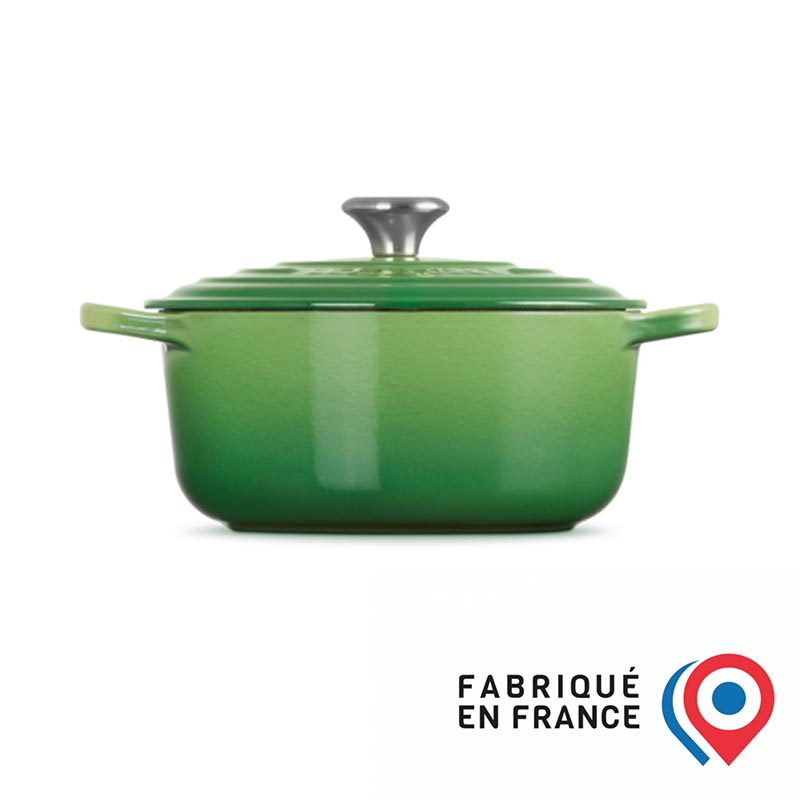 LE-CREUSET-Cocotte-rotonda-Evolution-ghisa-vetrificata-Verde-3