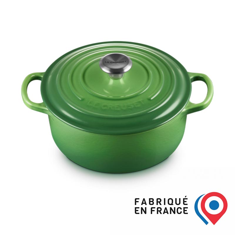 LE-CREUSET-Cocotte-rotonda-Evolution-ghisa-vetrificata-Verde-4