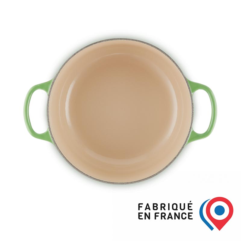LE-CREUSET-Cocotte-rotonda-Evolution-ghisa-vetrificata-Verde